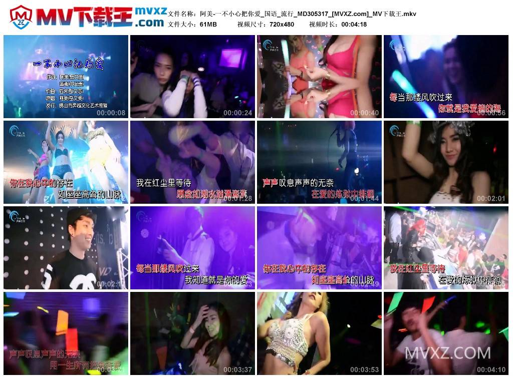 阿美-一不小心把你爱_国语_流行_MD305317